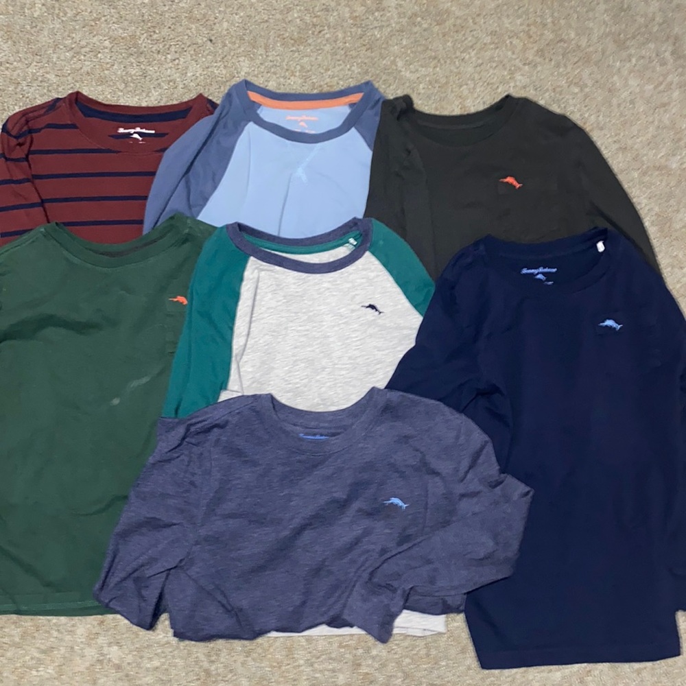 Lot of seven Tommy bahama long sleeve shirts size medium 7/8 all EUC or unworn
